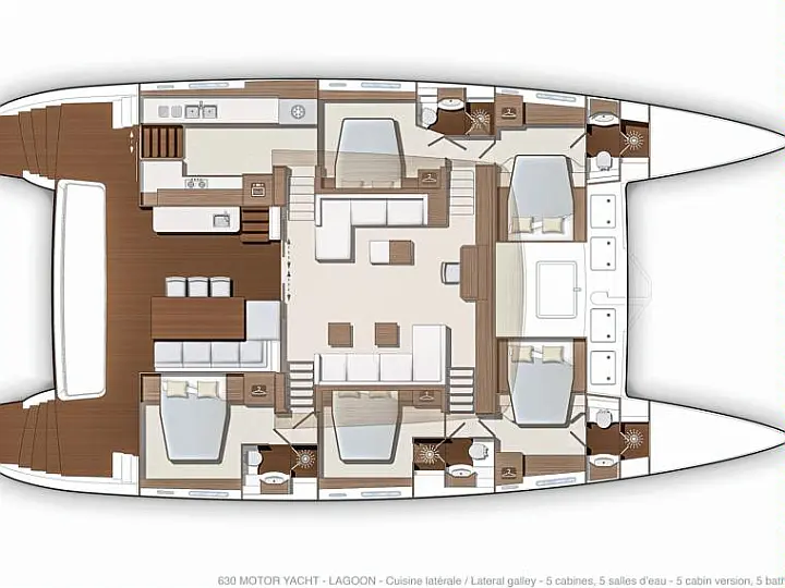 Lagoon 630 - Layout image