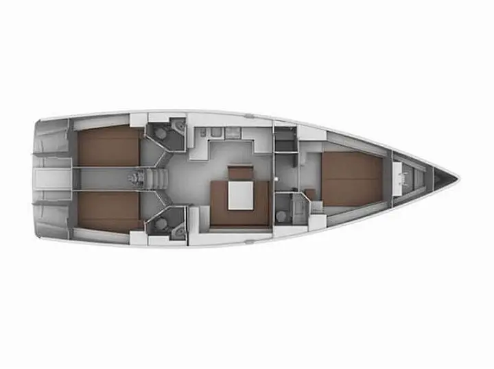 Bavaria Cruiser 45 OW. - Layout image