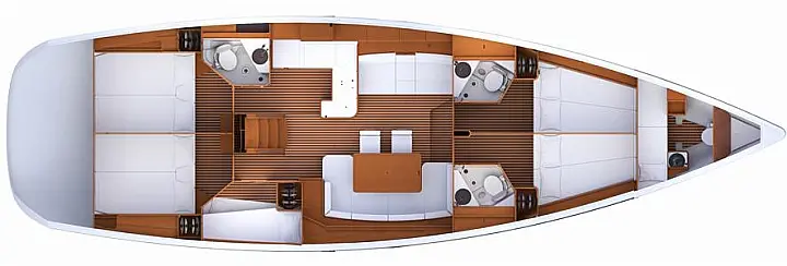 Jeanneau 53 - Layout