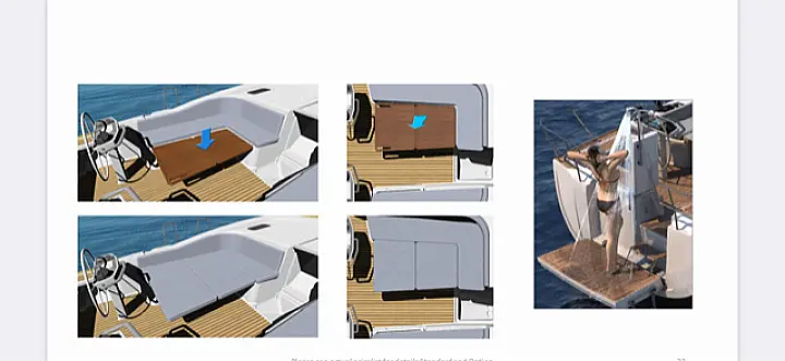 Bavaria Vision 42 Owner Version - Plan cockpit & deck