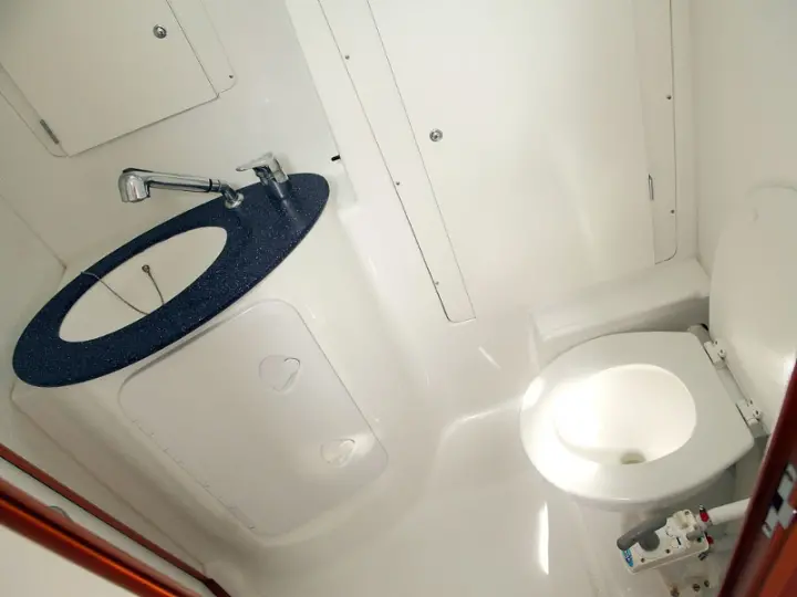 Beneteau Cyclades 43.4 - Interior - toilet (photo taken 2019)