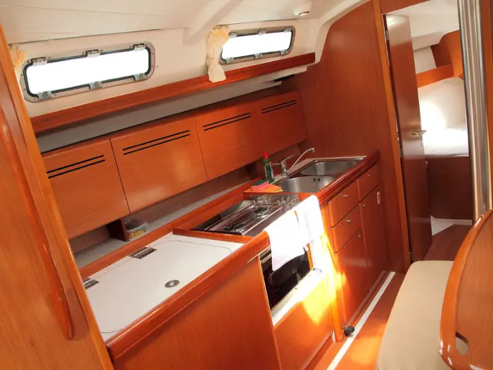 Beneteau Cyclades 39.3 - Interior - kitchen (photo taken 2019)